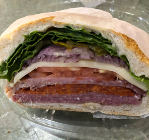 sandwich at bagle express